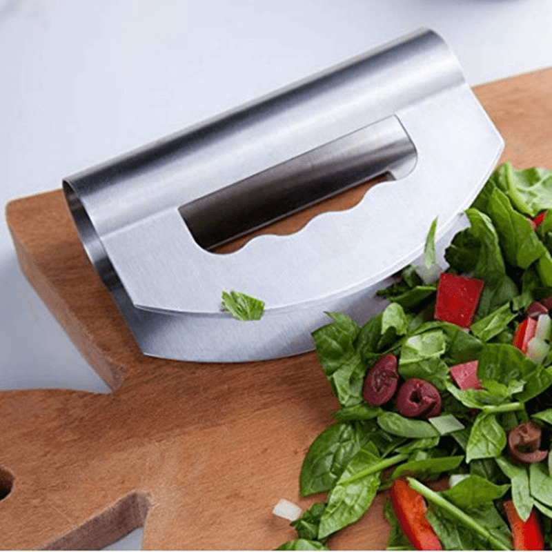 304 Stainless Steel Double-Head Cut Salad Chopper Vegetable Cheese Cutter