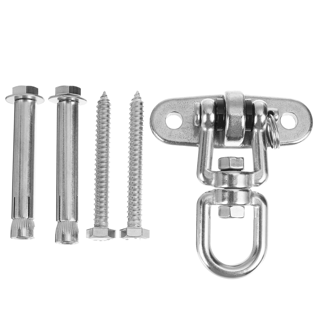 Hanging Basket Accessories Stainless Steel 360° Swivel Swing Fixed Buckles - MRSLM