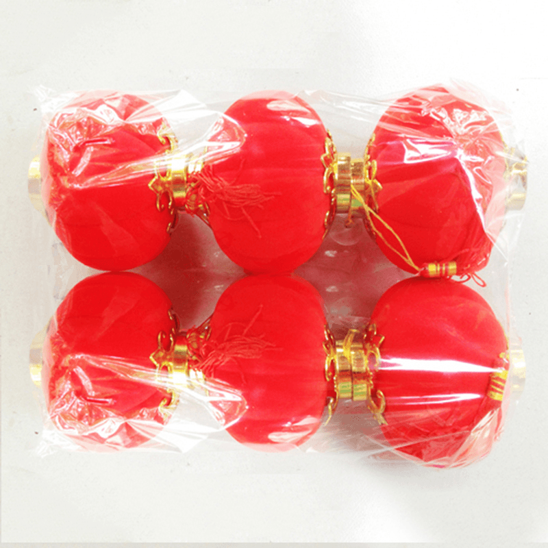 16 Pcs Chinese Red Lantern New Year Decoration Chinese Spring Festival Lanterns Decorations