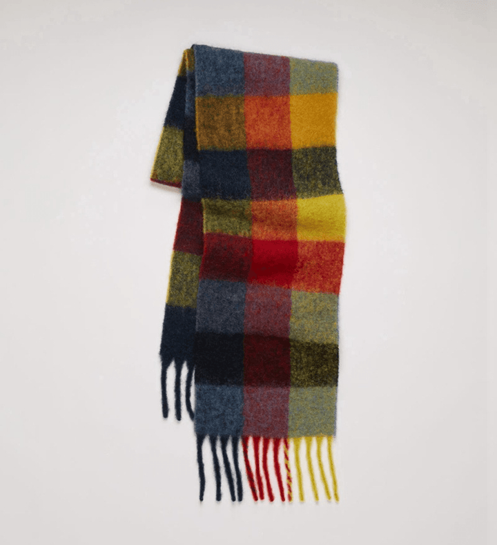 Scarf Women Color Thick Plaid Rough Flow