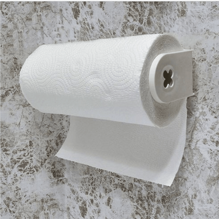 Roll Paper Towel Holder Sucker Tissue Rack Kitchen Bathroom Cabinet Wall Mount