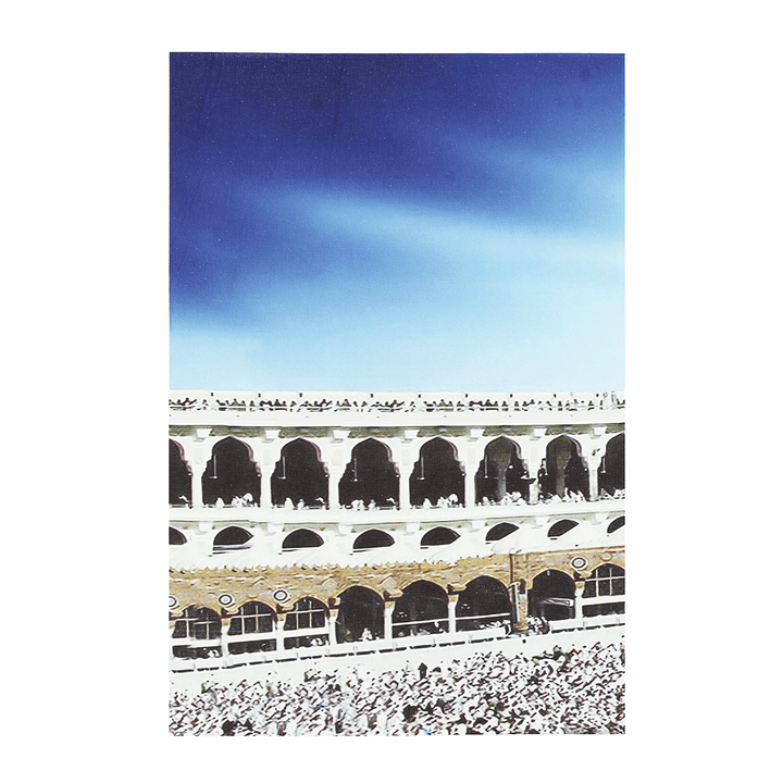 4 PCS Wall Art Print Mecca Islamic Kaaba Hajj Canvas Paintings Decor