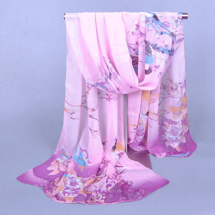 Chiffon Printed Chiffon Scarf for Women