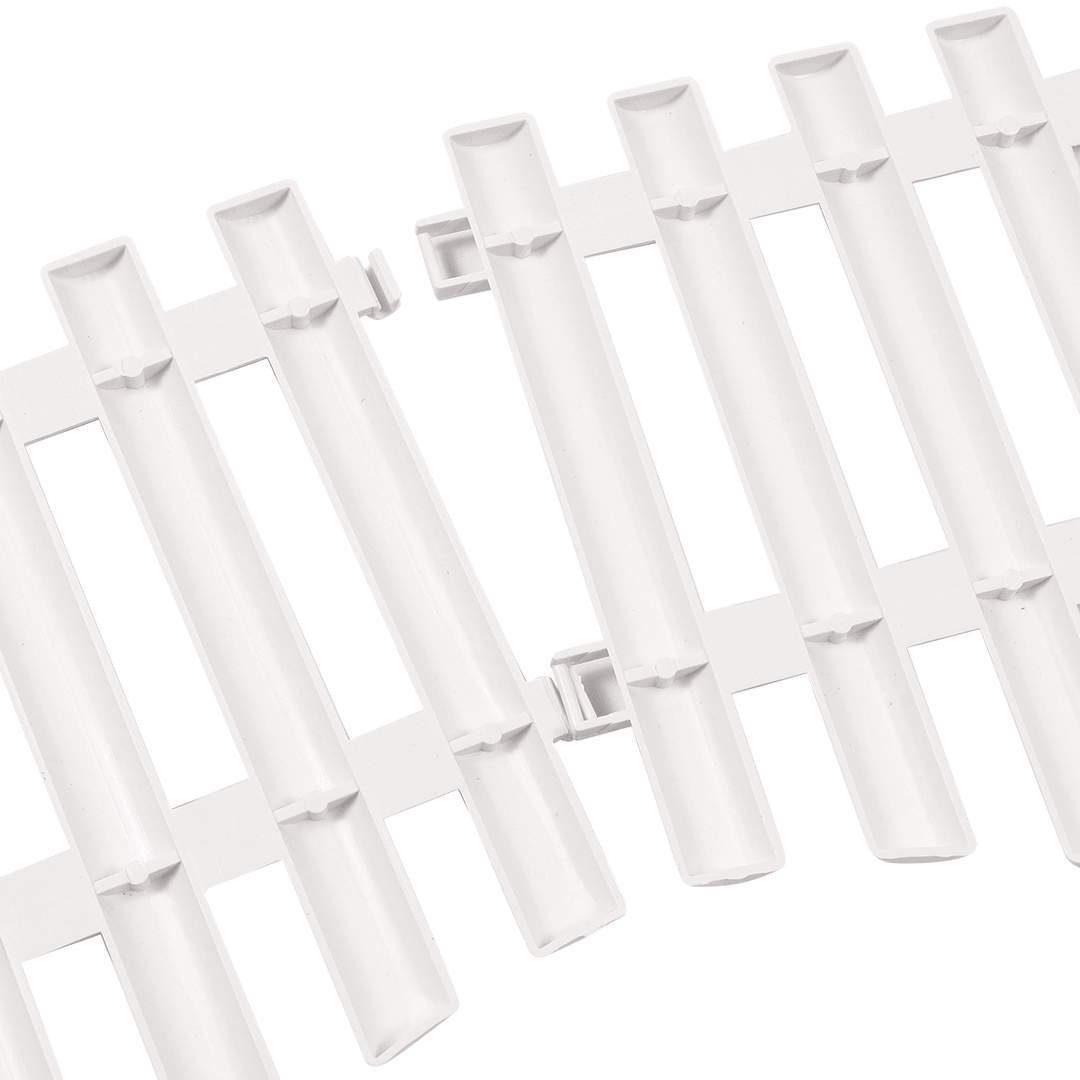 6PCS PVC Plastic White Fence Courtyard Indoor European Style for Garden Vegetable Driveway