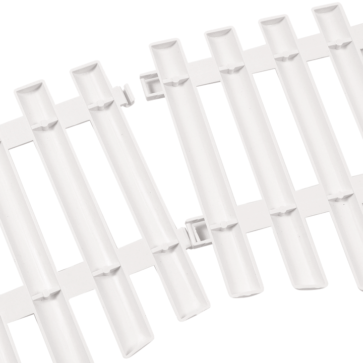 6PCS PVC Plastic White Fence Courtyard Indoor European Style for Garden Vegetable Driveway