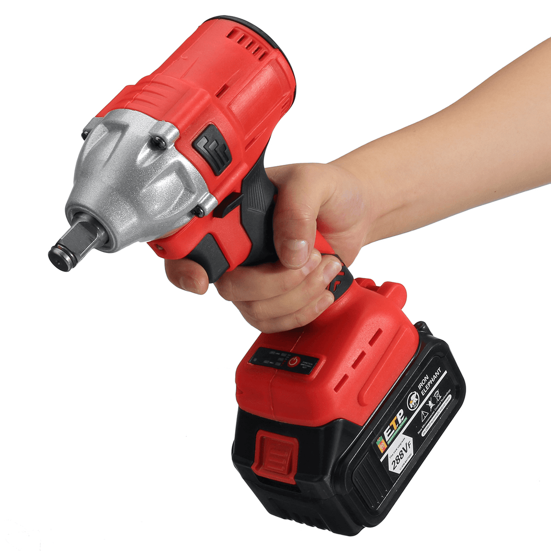 440N.M 2 in 1 Cordless Brushless Electric Impact Wrench Driver Socket Screwdriver W/ None/1/2 Battery for Makita