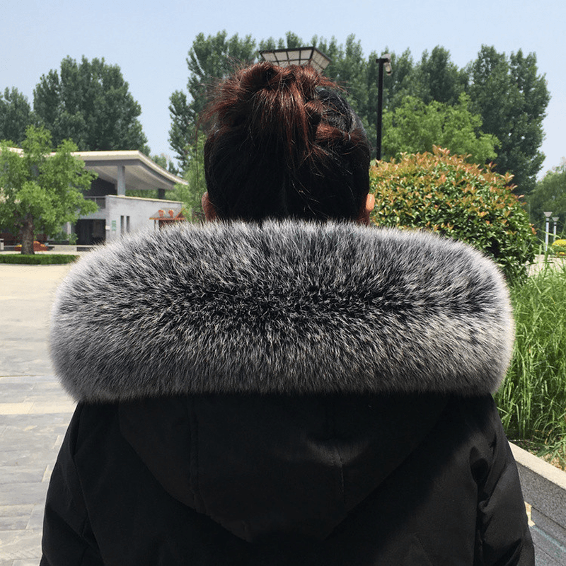 Collar Real Fur Men and Women Autumn and Winter Scarf Neck