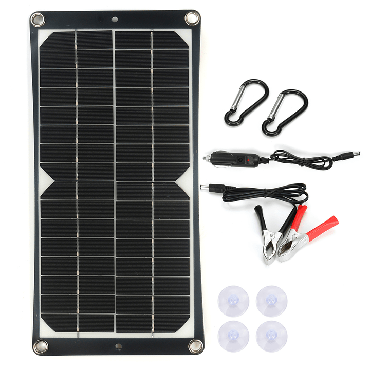 40W Flexible Monocrystalline Solar Panel 18V Battery Charger Kit for Car Van