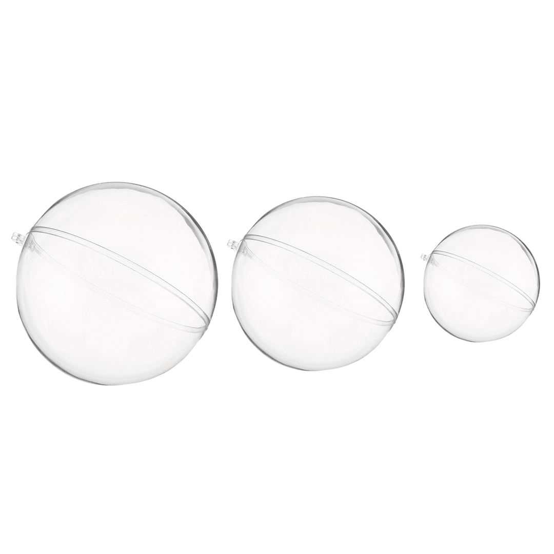 10Pcs 50/70/100/120Mm Christmas Magic Ball Clear Transparent Tree Balls Bauble Christmas Ornament Home Decorations Gift