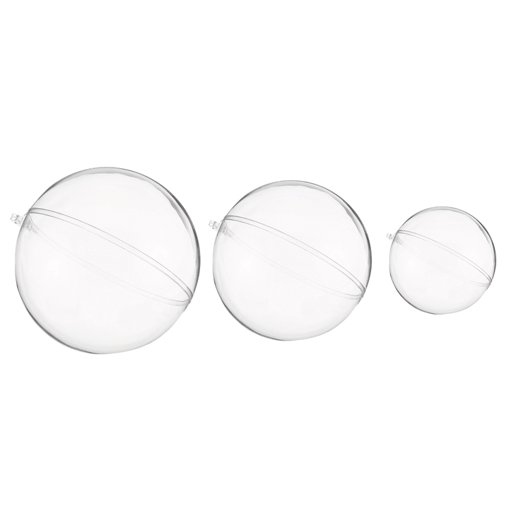 10Pcs 50/70/100/120Mm Christmas Magic Ball Clear Transparent Tree Balls Bauble Christmas Ornament Home Decorations Gift