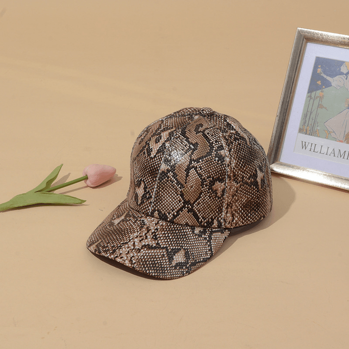 Fashionable New Snake Print Baseball Hat