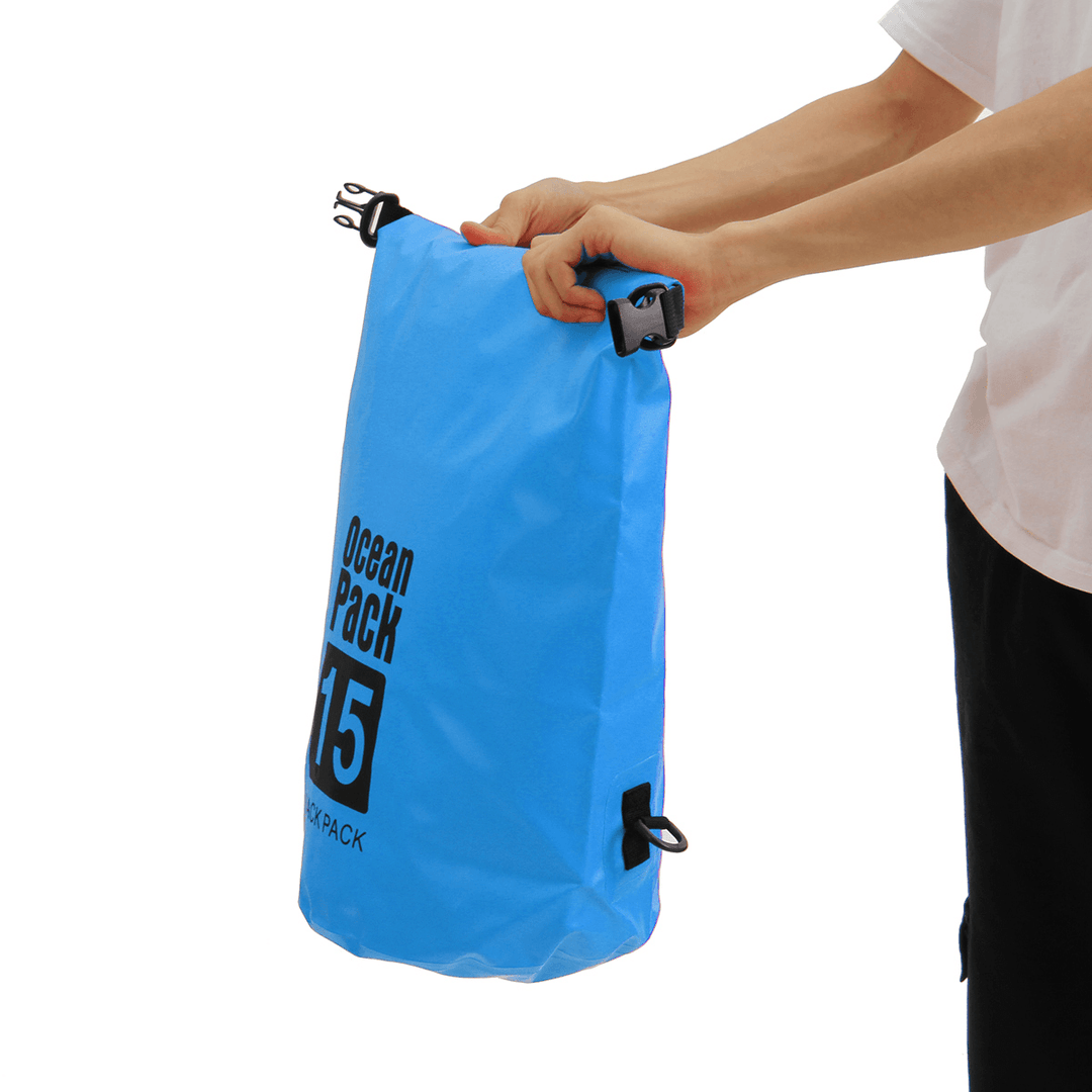 Ipree¬Æ 6 Sizes Dry Sack Bag 2/5/10/15/20/30L Waterproof Dry Bag Sack for Kayak Canoeing Outdoor Camping Pouch Pack Storage Bags Blue