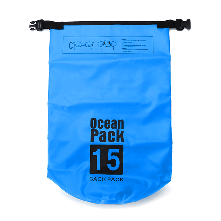 Ipree¬Æ 6 Sizes Dry Sack Bag 2/5/10/15/20/30L Waterproof Dry Bag Sack for Kayak Canoeing Outdoor Camping Pouch Pack Storage Bags Blue