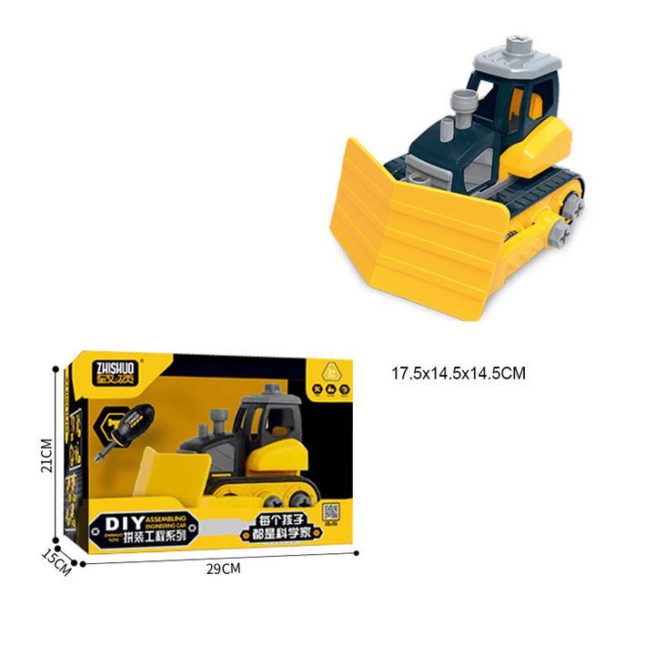 Screw and Assemble Block Engineering Truck Toy