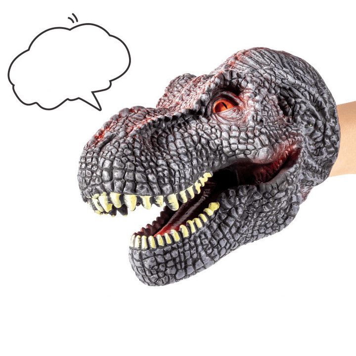 Simulation Soft Rubber Dinosaur Hand Puppet Jurassic