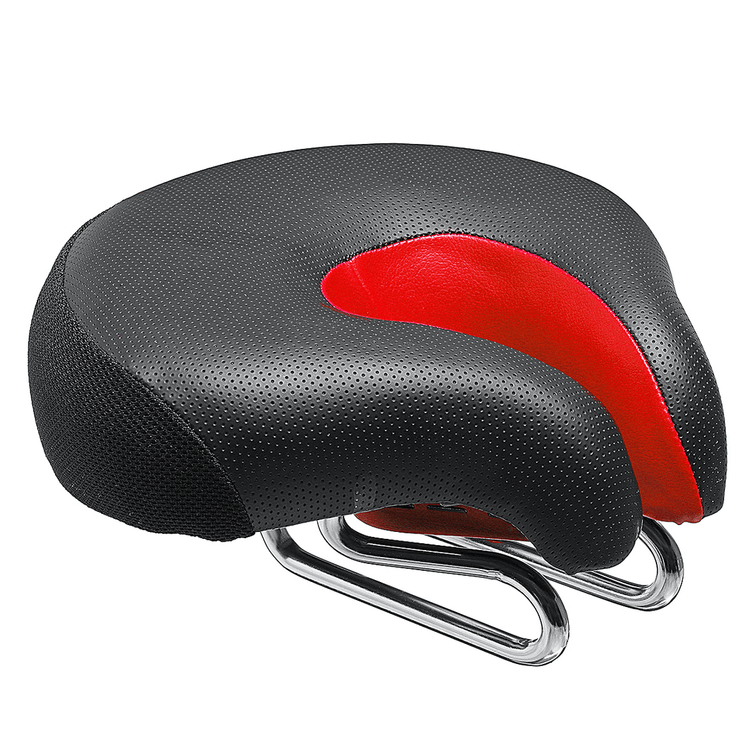 BIKIGHT Widen Bicycle Noseless Saddle Bike Bicycle Cycling Noseless Saddles Wide Large Soft PVC PU Pad Seat