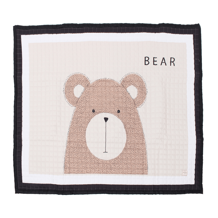 195 X 145Cm Cute Animal Soft Rectangle Baby Kid Play Mat Activity Crawling Blanket - MRSLM