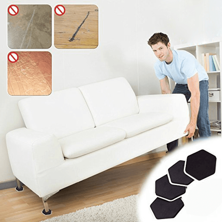 4Pcs Furniture Moving Sliders Mover Pads Moving Furniture Gliders Hardwood Floor Protectors Carpet Flooring Coaster Furniture Protector