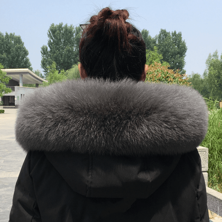 Collar Real Fur Men and Women Autumn and Winter Scarf Neck