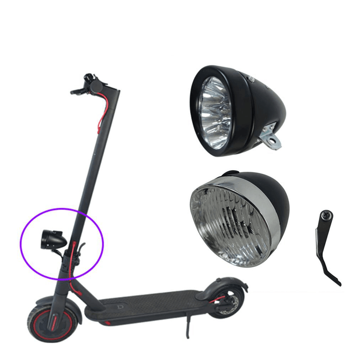 BIKIGHT 3LED Headlights Electric Scooter Spotlight Scooter Accessories for M365 Electric Scooter Ninebot Es1 Es2