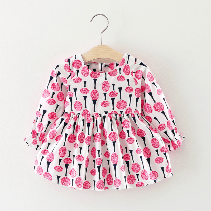 Wholesale Girls Dress, Long Sleeved Princess Skirt, Autumn Baby Clothing for Children