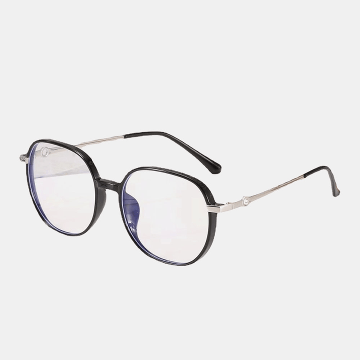 Unisex Oval Full Frame Flat-Light Fashion Simple Glasses