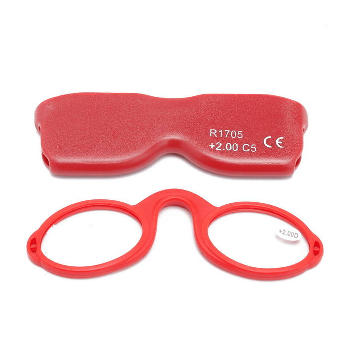 Unisex Portable Hanging Clear Lens Reading Glasses