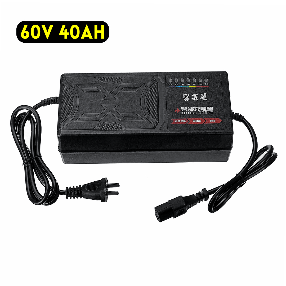 48V 40AH/60V 40AH/72V 40AH 7-Light Electric Vehicle Battery Charger Adapter - MRSLM