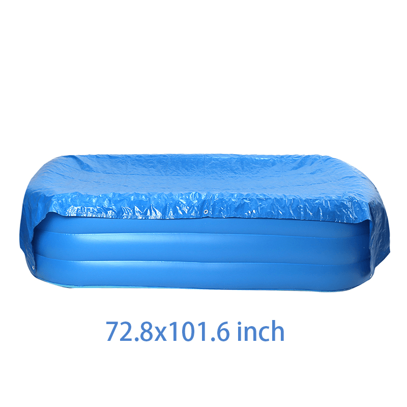 240/258/385/360Cm Outdoor Garden Durable PE Swimming Pool Cover Waterproof Rainproof Dustproof Cover Blue round Swimming Pool & Accessories - MRSLM