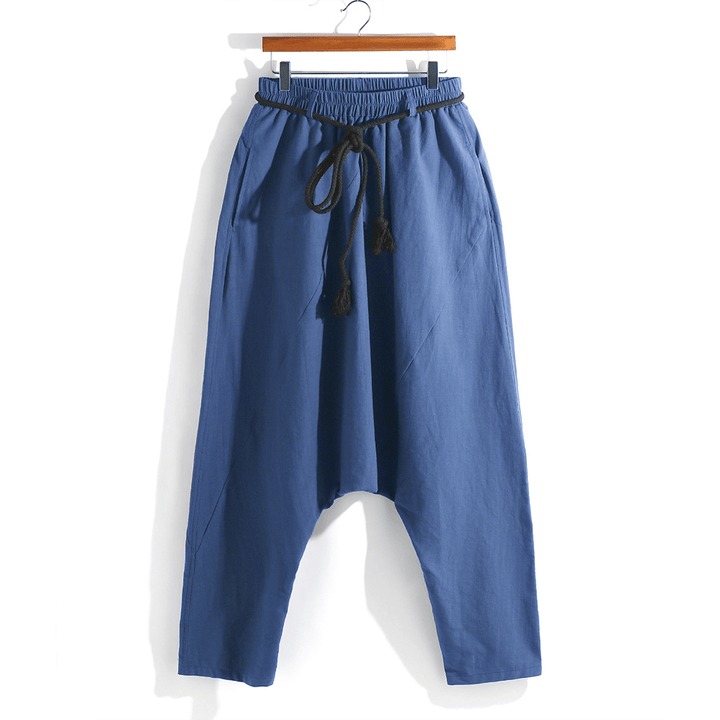 Mens Hip-Hop Loose Casual Harem Pants