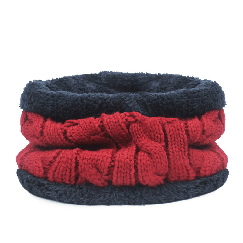 Autumn Winter Hats and Scarves for Men and Women with Velvet Thick