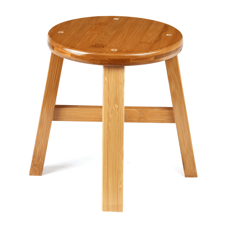 Circular Solid Wooden Stool Small Bench Sofa Tea Table Chair Shoe Bench Stool for Children'S Adult Stool Living Room