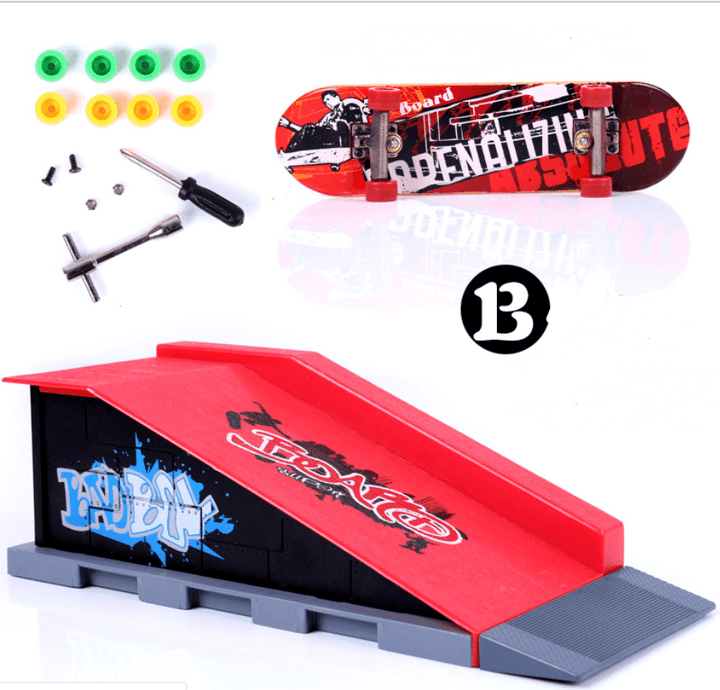 Fashion Children'S Finger Skateboard Props Alloy