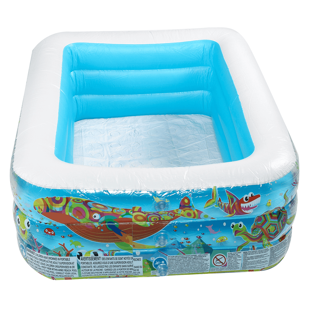 Inflatable Swimming Pool Family Childrens Kids Baby Large Water Rectangular