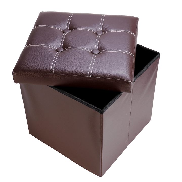 PU Leather Storage Stool Multifunctional Sofa Ottoman Footrest Box Seat Footstool Square Chair Home Office Furniture - MRSLM