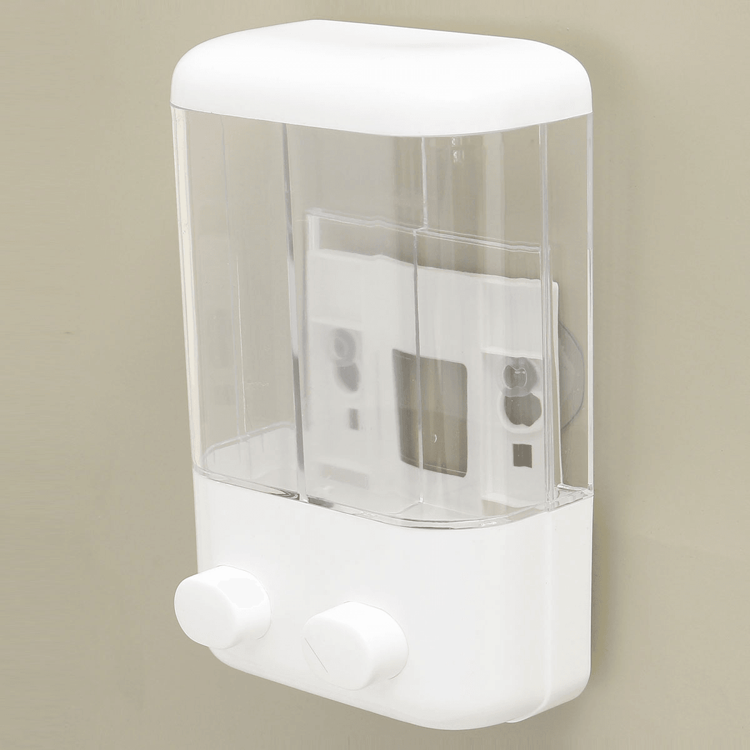 Bathroom Wall Mounted Manual Soap Dispenser Liquid Foam Lotion Shampoo Shower Gel Bottle