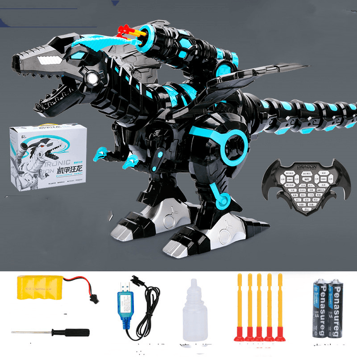 Boy Remote Control Dinosaur Can Spray Electric Can Breathe Fire