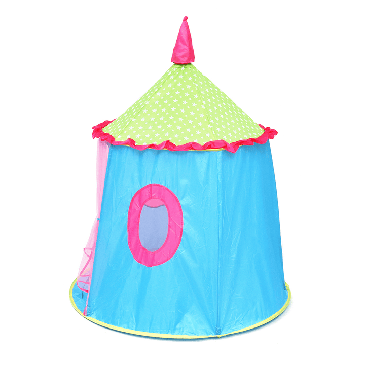 120X110Cm Kids Folding Play Tent Princess Indoor/Outdoor Castle Playhouse Game Tent for over Aged 3 GirlsÔºÜBoys Gifts