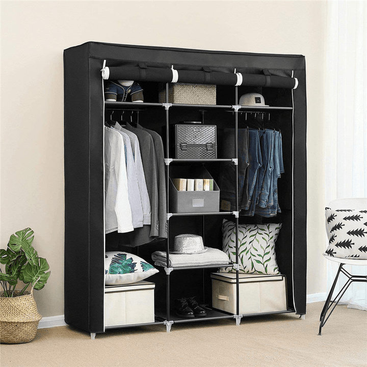 Nonwoven Wardrobe Large Portable Clothes Closet Storage Cabinet Organizer with Shelves