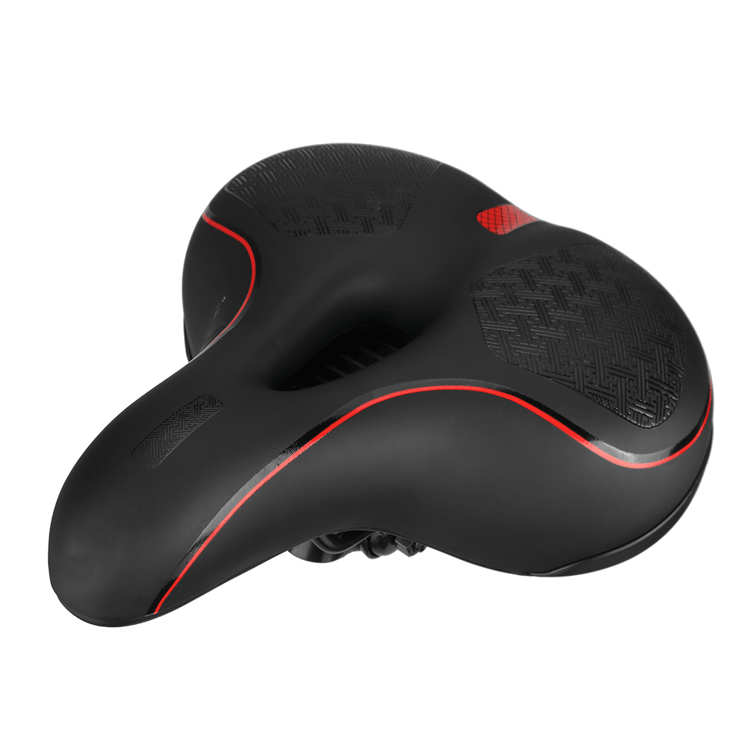 Reflective Shock Absorbing Bike Saddle MTB Bicycle Seat Breathable Comfort Soft Mountain Road Bicycle Accessories