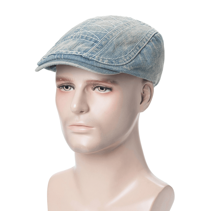 Men Women Cotton Vogue Beret Caps Sunshade Casual Outdoors Peaked Forward Hat