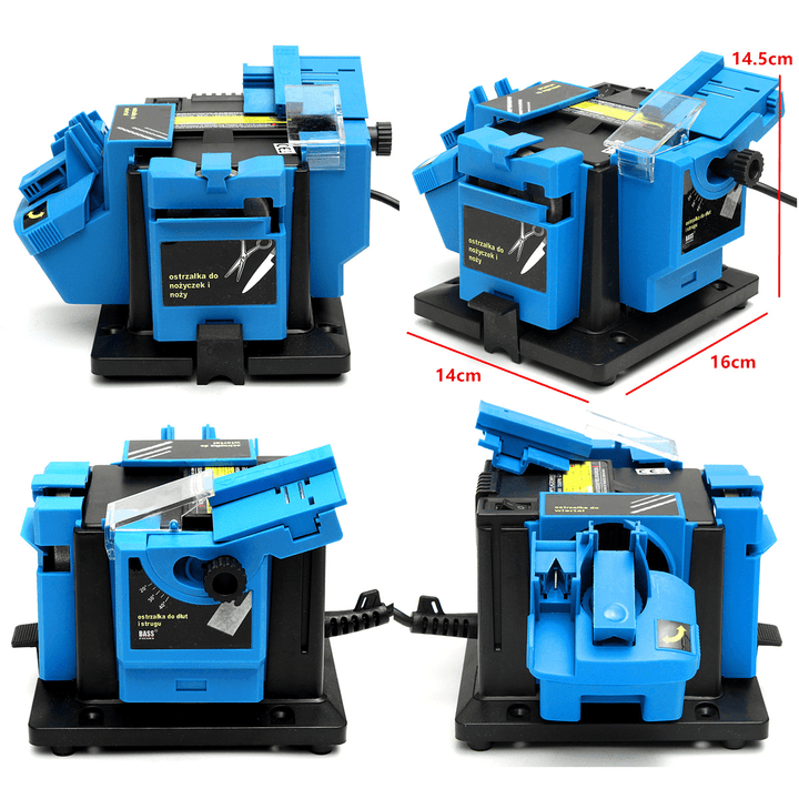 110V 96W 1350Rpm Electric Grinder Multifunction Sharpener Grinding Drill Tool for Knife Scissors Sharpening