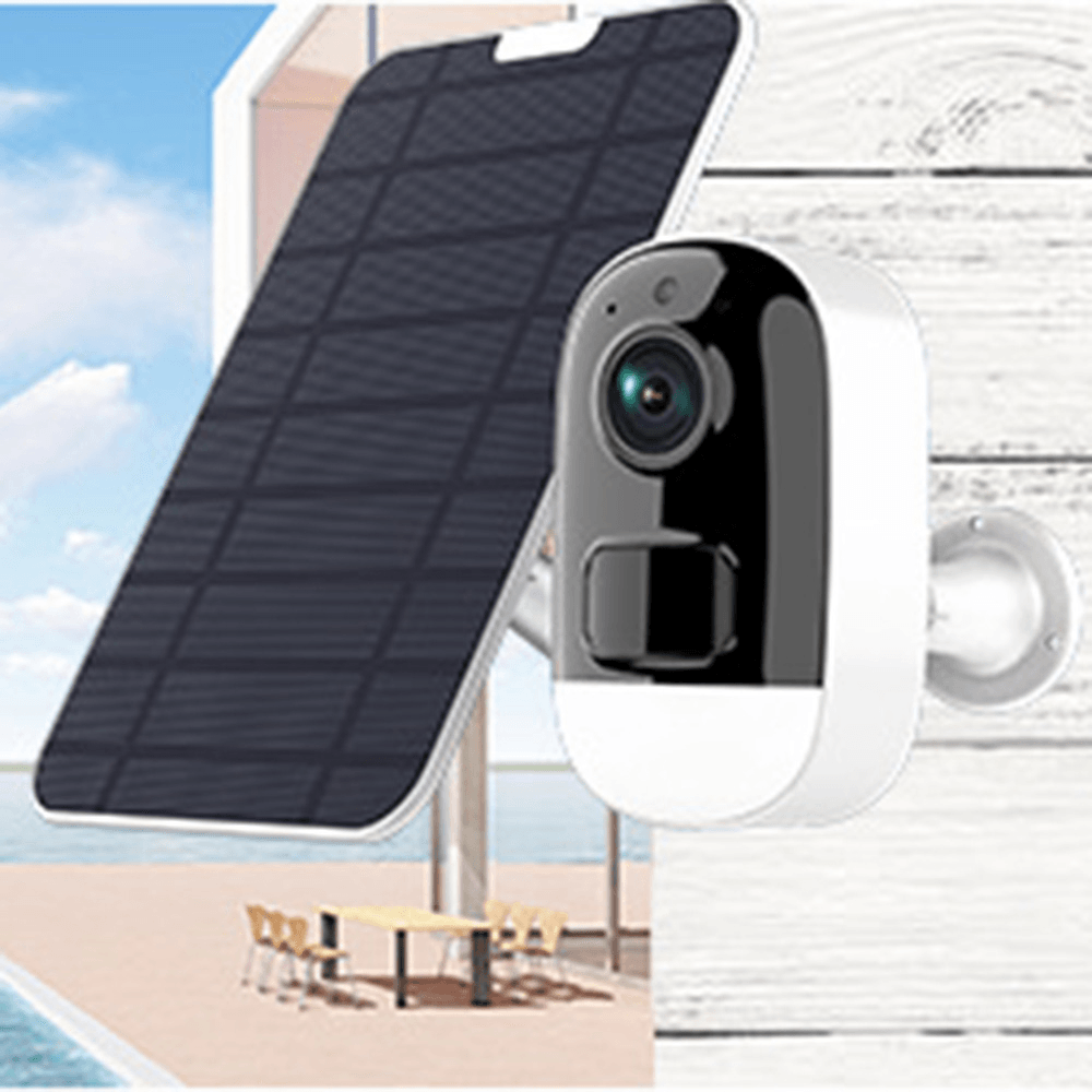 WIFI 1080P HD Outdoor Solar Camera Low Power Alarm Solar Panel Camera IP66 Waterpoor Cam for Home Security