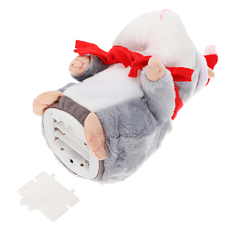 18CM Lovely Talking Hamster Christmas Plush Toy Speak Talking Sound Record Hamster Talking Toys