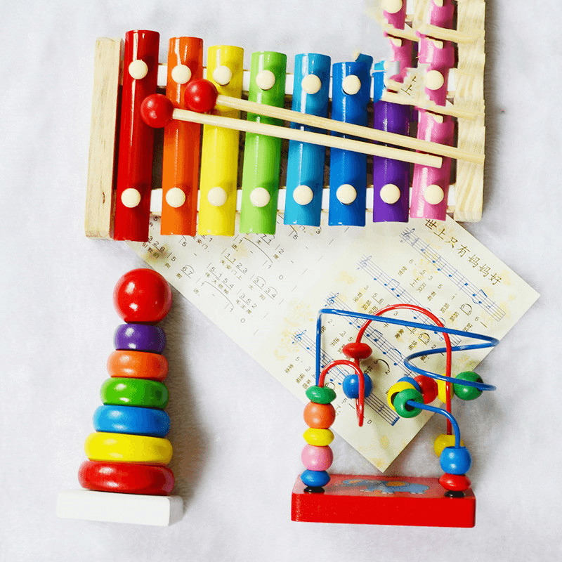 Boy Girl Baby Educational Musical Instrument Toy 1-2-3 Years Old Eight-Tone Xylophone