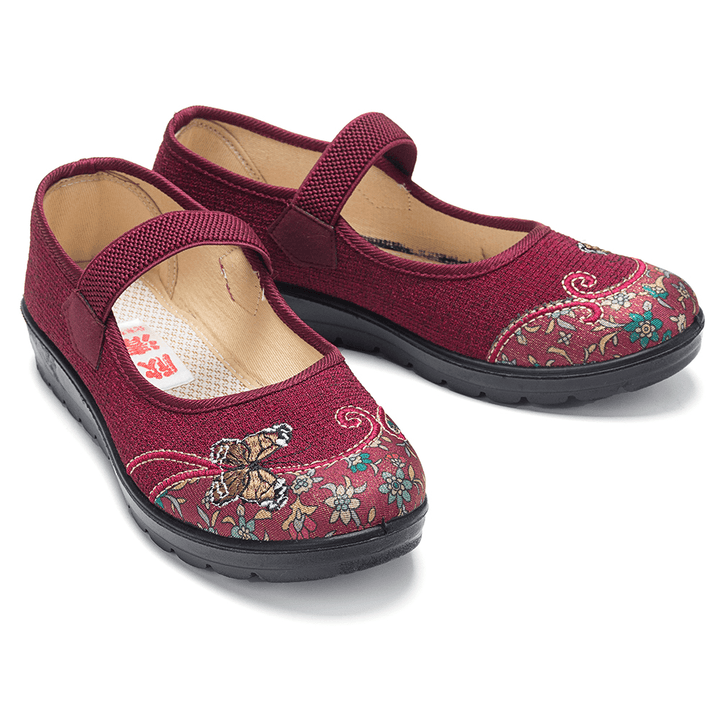 Women Comfy Non Slip Elastic Band Mary Jane Flat Loafers