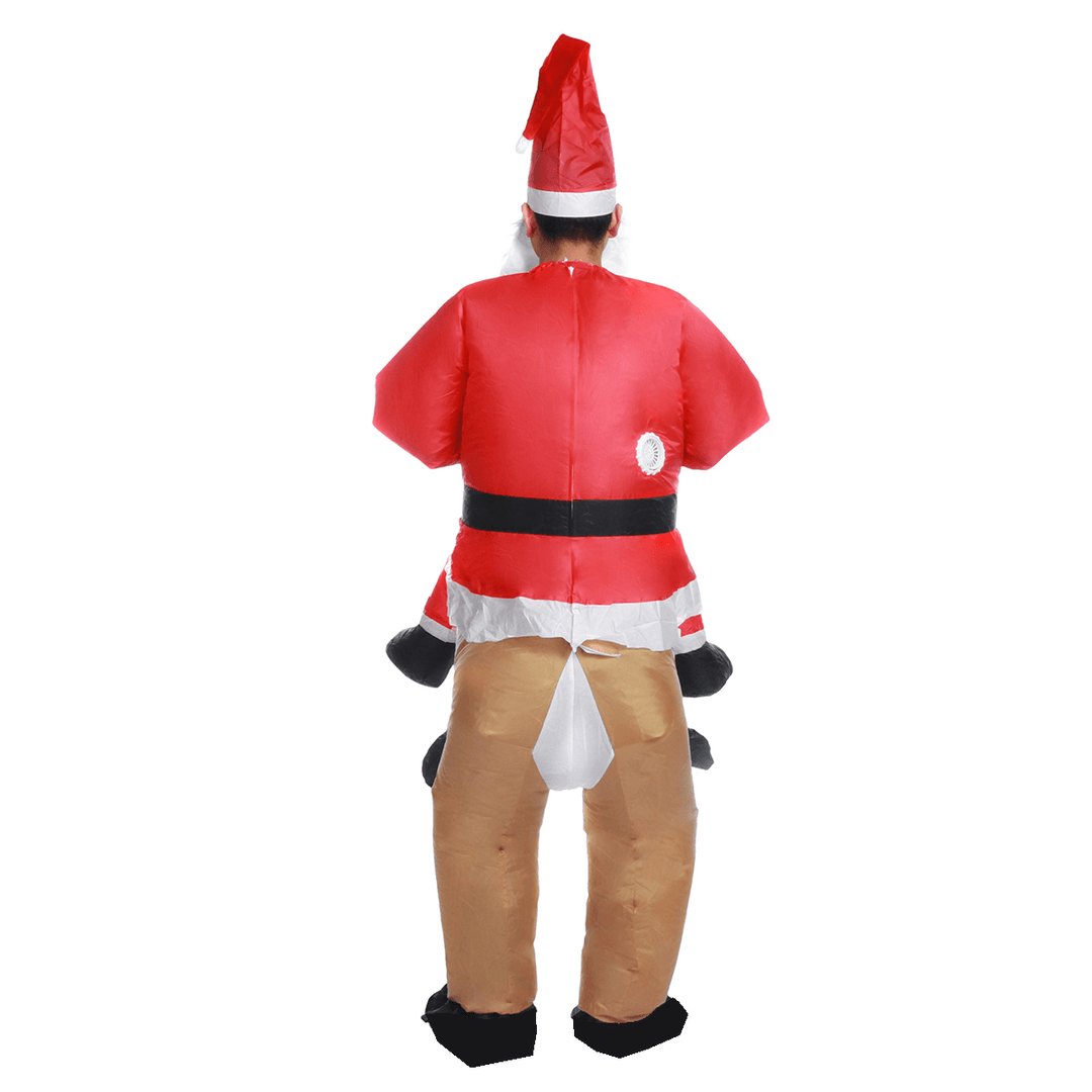 3D Christmas Costume Santa Rides Elk Costume Christmas Dress Costume for Kids Adult Party Prop Supplies