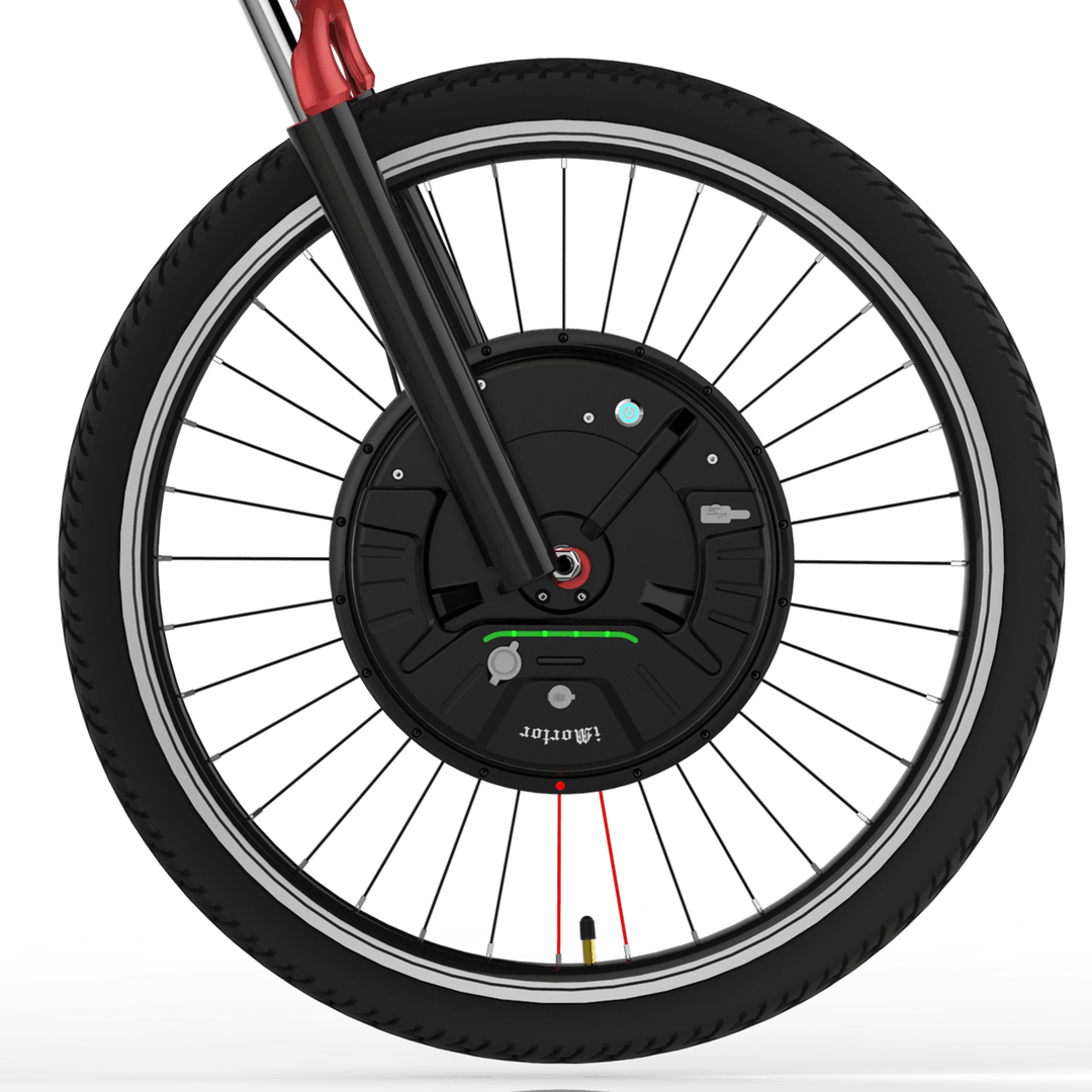 Imortor 3.0 Full Wireless 26In/700C 350W 36V Brushless Motor Intelligence Bicycle Front Wheel - MRSLM