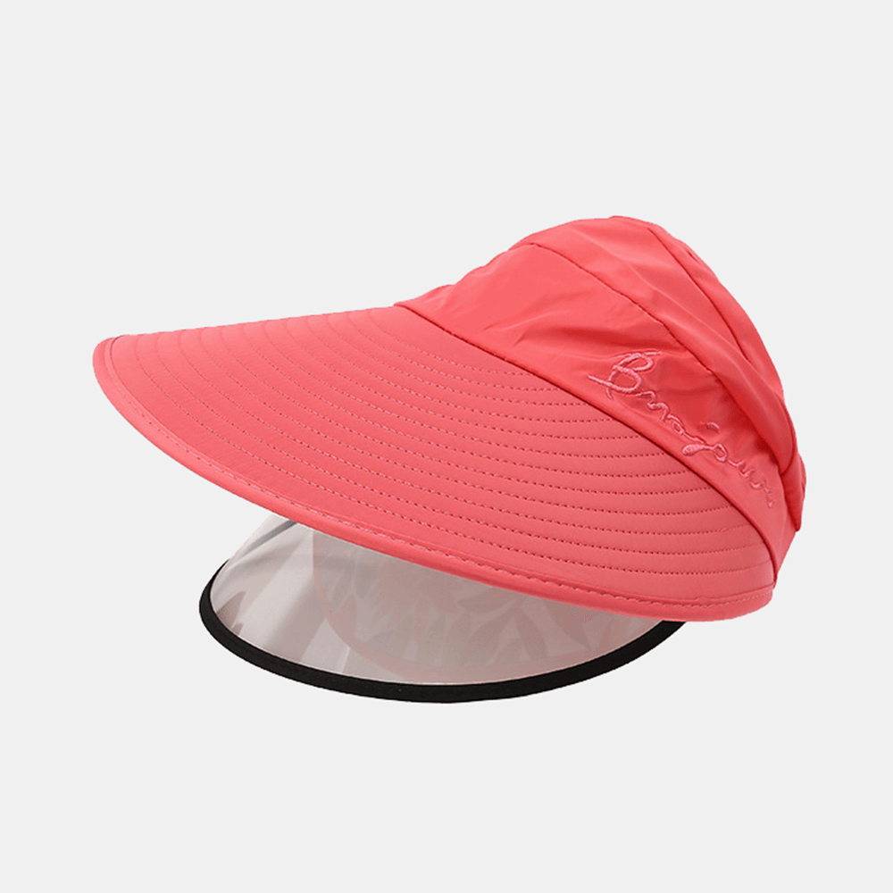 Women'S Sun Hat Anti-Uv Visor Anti-Fog Caps