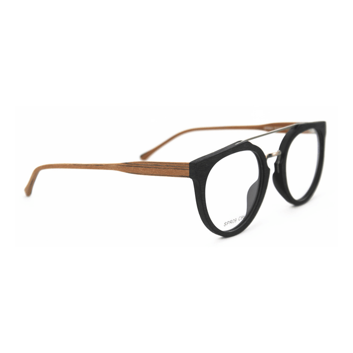 Classic Wood Grain Eyeglass Frame